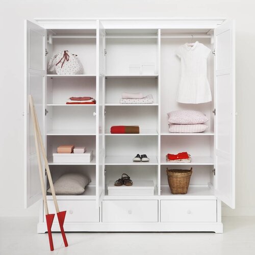 Oliver Furniture Kleiderschrank 3-tuerig weiss