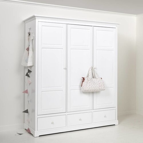 Oliver Furniture Kleiderschrank 3-tuerig weiss