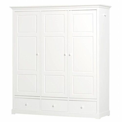 Oliver Furniture Kleiderschrank 3-tuerig weiss