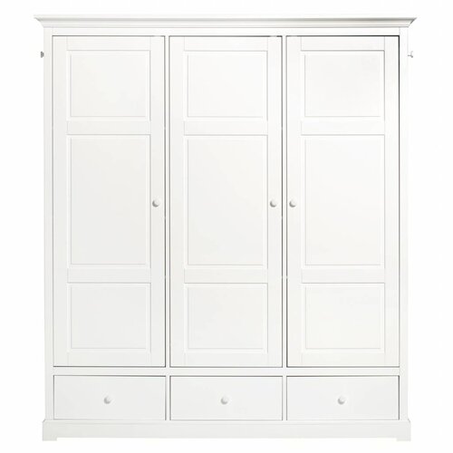 Oliver Furniture Kleiderschrank 3-tuerig weiss