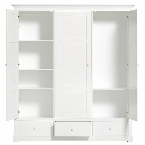 Oliver Furniture Kleiderschrank 3-tuerig weiss