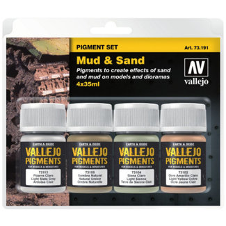 Vallejo Pigment Set Mud & Sand - 4 kleuren - 35ml - 73191 - image