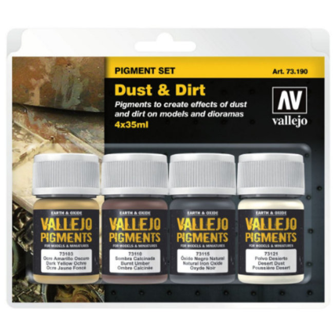 Vallejo Set Pigment Dust & Dirt - 4 colors - 35ml - 73190