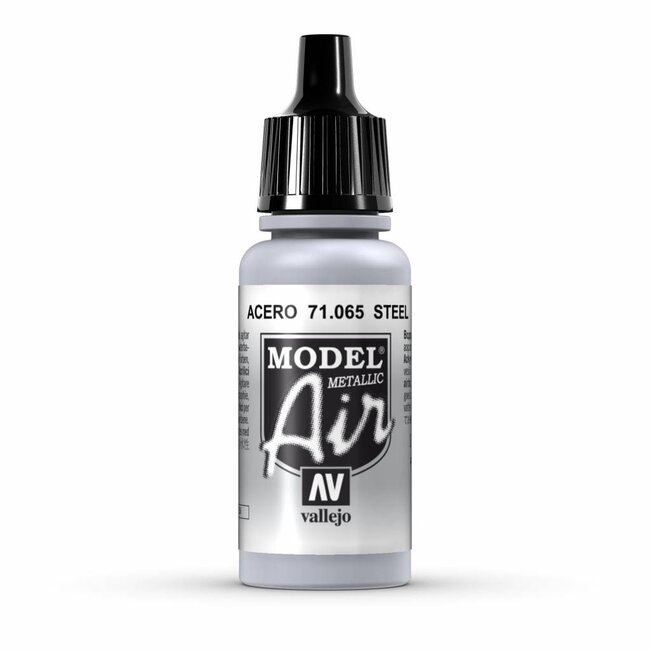 Vallejo Model Air Metallic Steel - 17ml - 71065