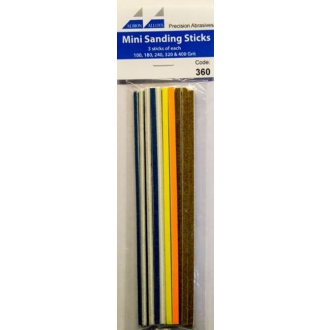 Albion Alloys Mini sanding sticks - 15x - 360