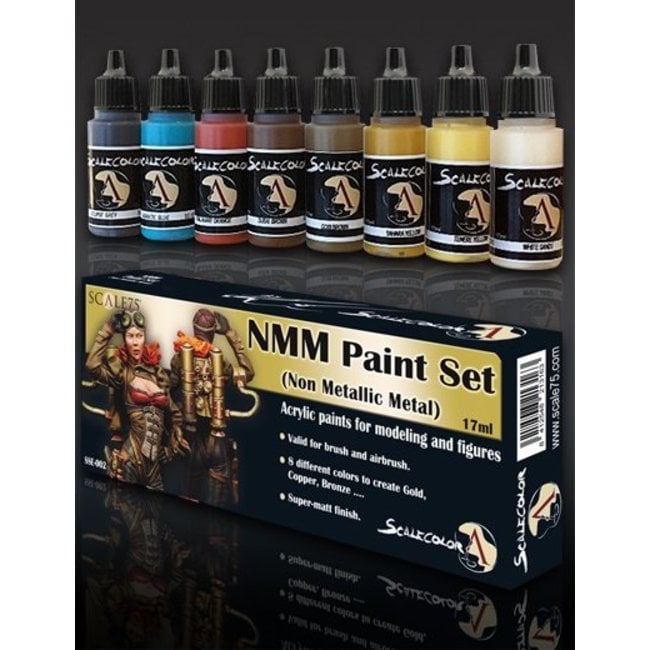 Scale 75 NMM Paint Set Gold and Copper - 8 colors - 17ml - SSE-002