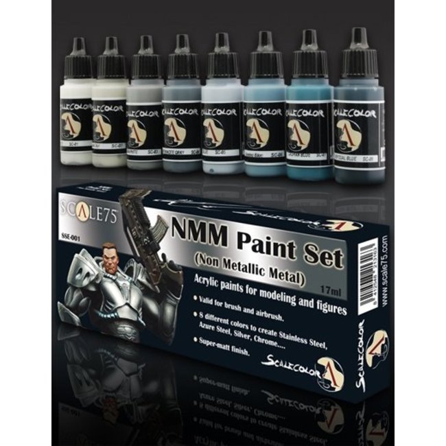 Scale 75 NMM Paint Set Steel - 8 colors - 17ml - SSE-001