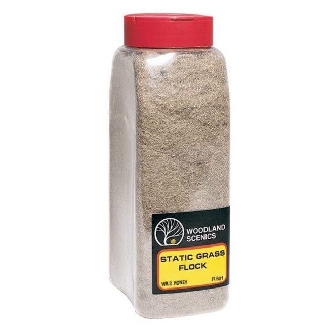 Woodland Scenics Static Grass Flock Wild Honey Shaker - 945cm³ - FL631