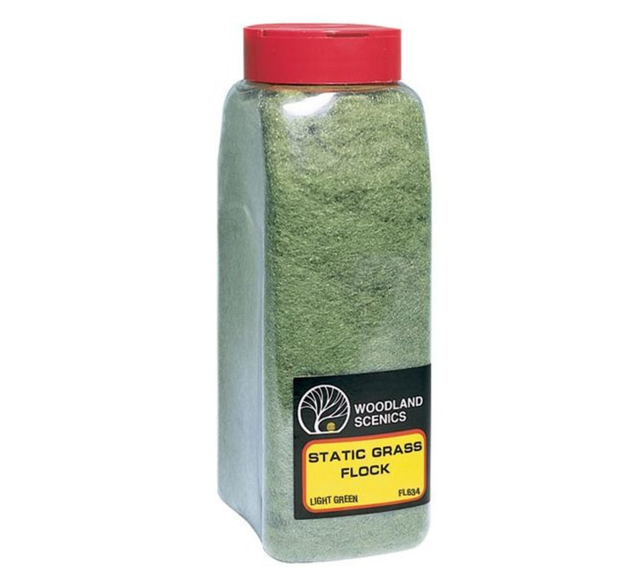 Static Grass Flock Light Green Shaker - 945cm³ - FL634