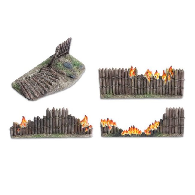 Tabletop-Art Wooden stockade destroyed 28mm - TTA800016