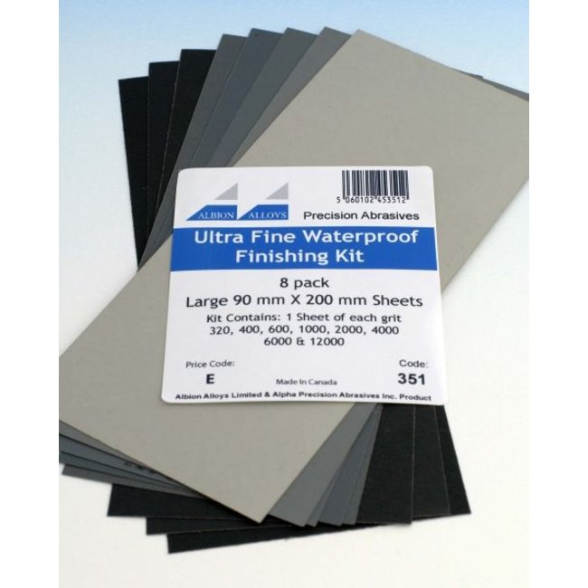 Albion Alloys Ultra Fine Sandpaper - 8x - 351