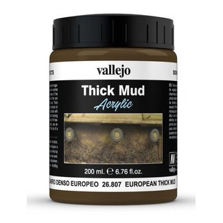 Vallejo European Mud Thick Mud Weathering Effects - 200ml - 26807