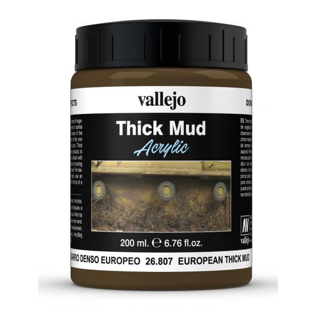 Vallejo European Mud Thick Mud Weathering Effects - 200ml - 26807