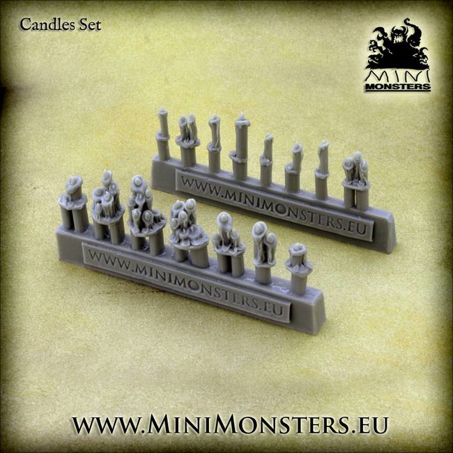 Mini Monsters Candles - 15x - MM-0006
