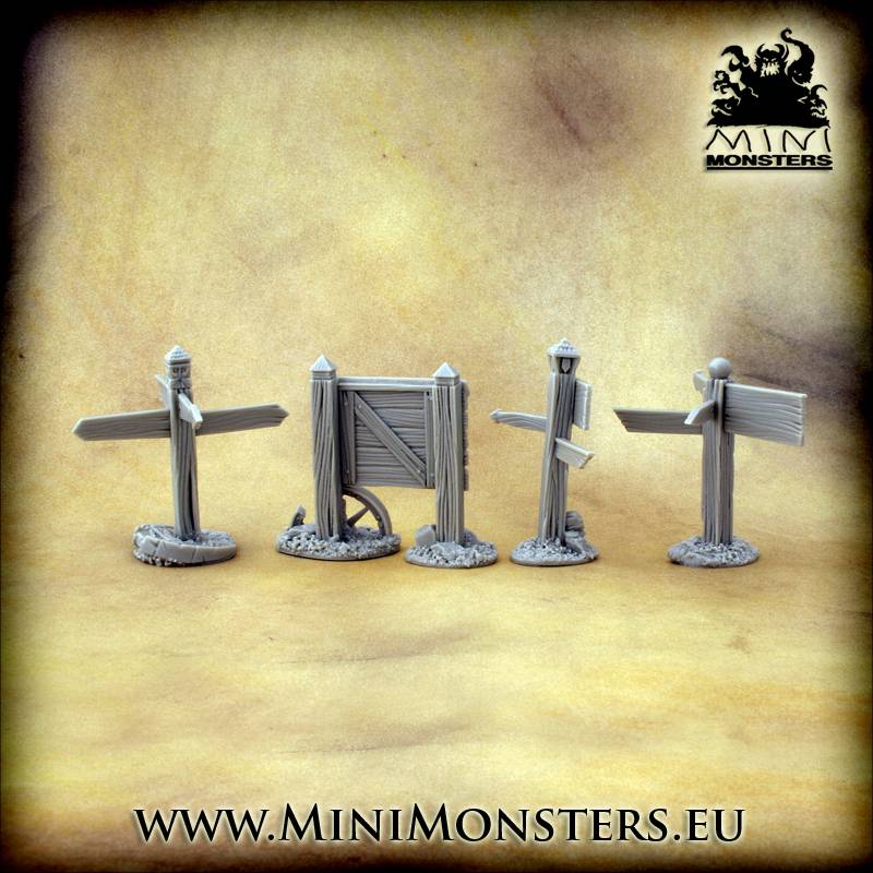 Mini Monsters Sign Posts - MM-42 - Scenery Workshop BV