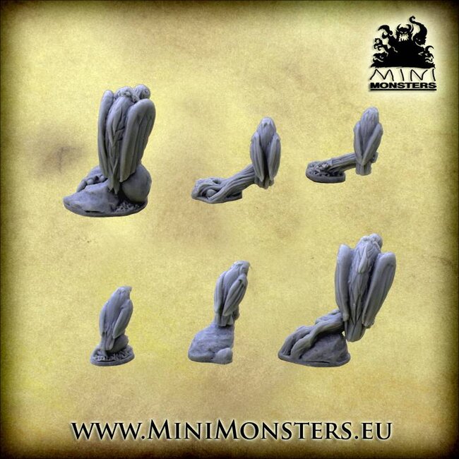 Mini Monsters Birds - 6x - MM-0064