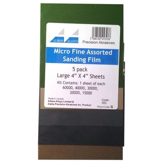 Albion Alloys Micro fine sandingpaper - 5x - 353
