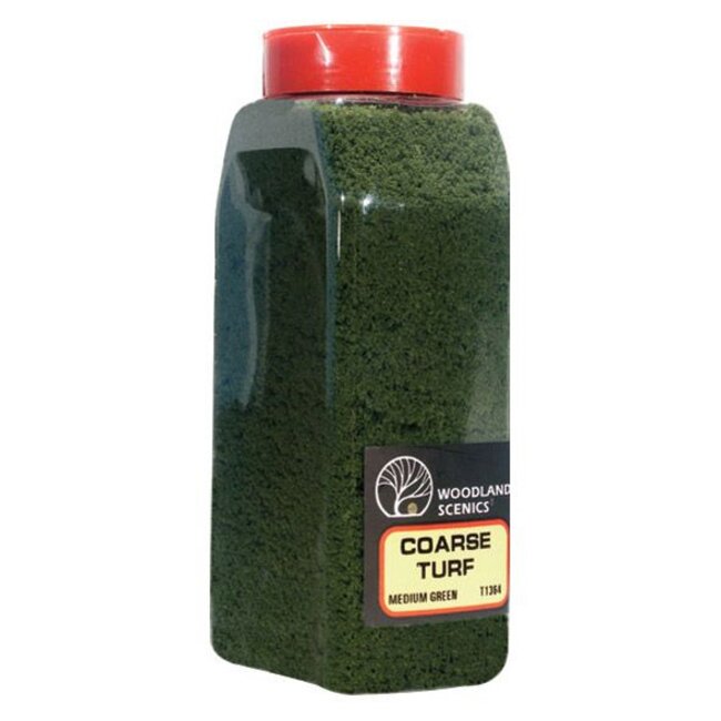 Woodland Scenics Coarse Flock Medium Green Shaker - 945cm³ - T1364