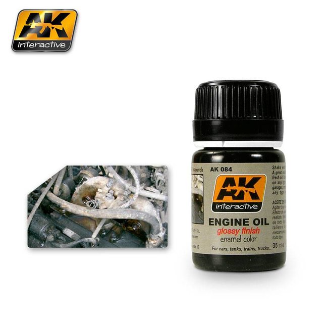 AK interactive Engine Oil - Streaking Weathering - 35ml - AK084