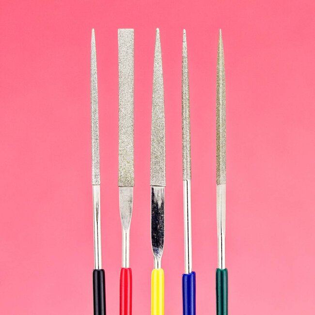 Vallejo Diamond File set 100mm - 5x - Vallejo Tools - T03004