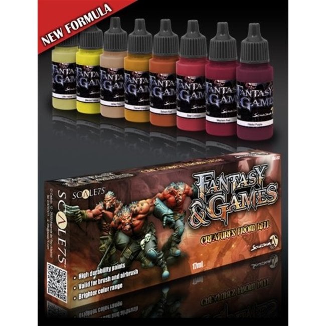 Scale 75 Creatures from Hell - Fantasy & Games - 8 colors - 17ml - SSE-014