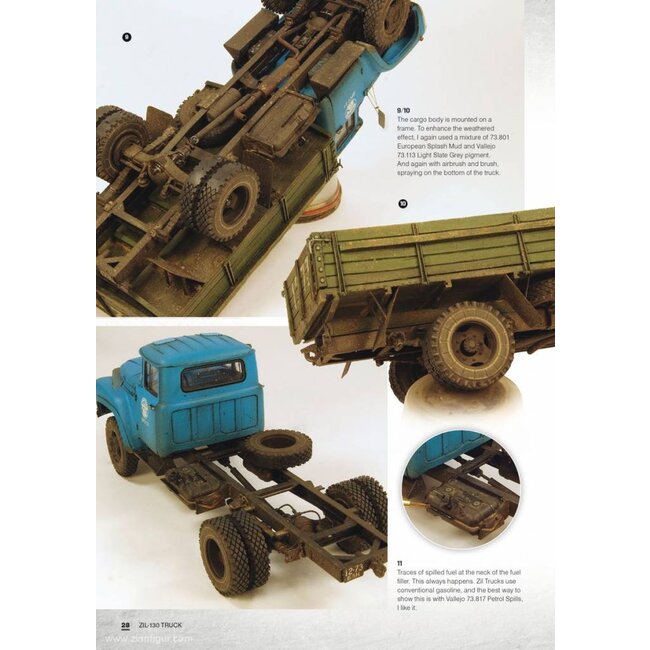 Vallejo Civil Vehicles. Painting and weathering with Vallejo acrylic colors by Eugene Tur - 118pag - 75012