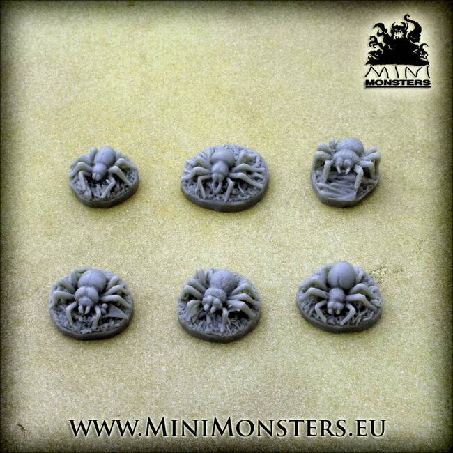 Mini Monsters Spiders - 6x - MM-0065