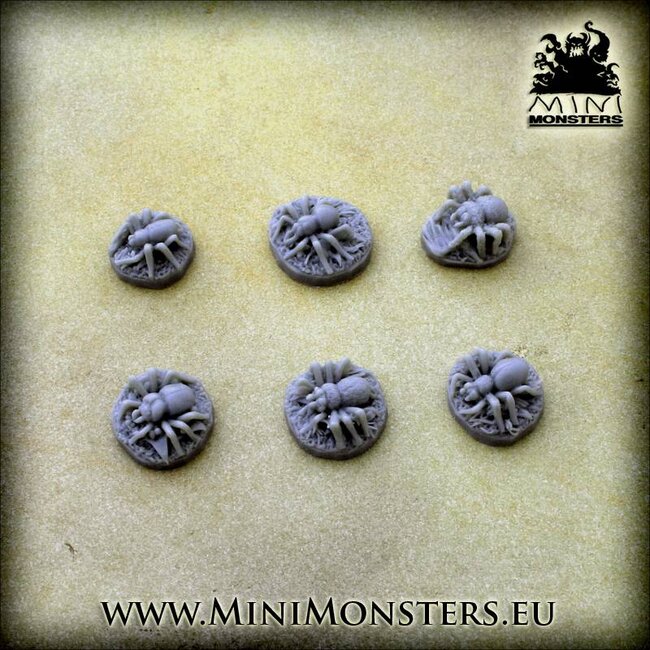 Mini Monsters Spiders - 6x - MM-0065