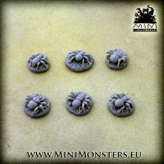 Mini Monsters Spiders - 6x - MM-0065