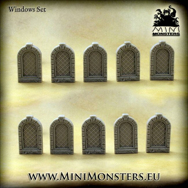 Mini Monsters Windows Set 1 - 10x - MM-0072