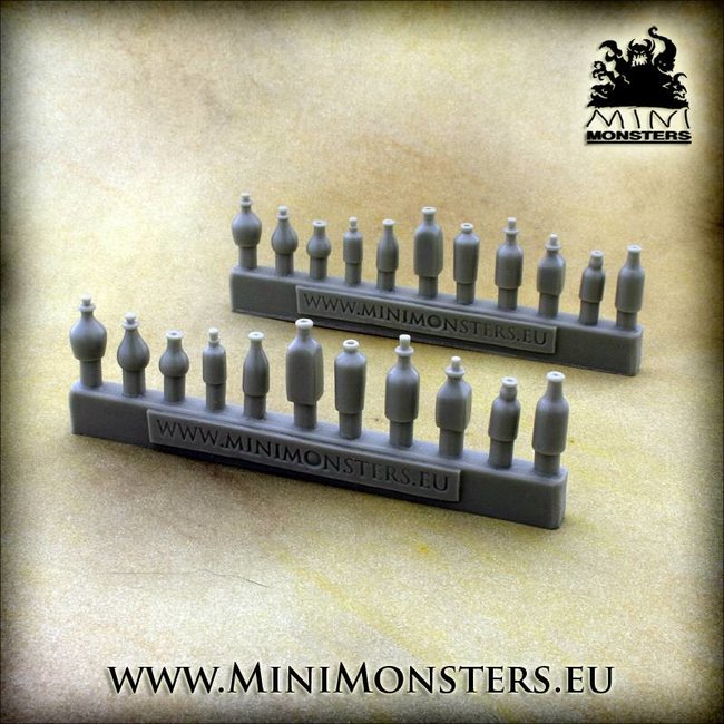 Mini Monsters Bottles and Flasks - 22x - MM-0068