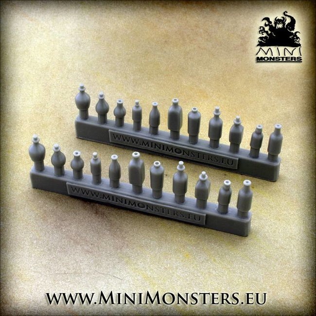 Mini Monsters Bottles and Flasks - 22x - MM-0068