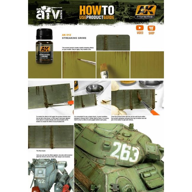 AK interactive Streaking Grime General - AK Weathering Products - 35ml - AK012