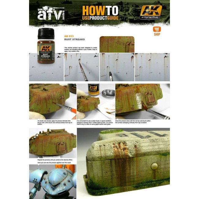 AK interactive Rust Streaks - AK Weathering Products - 35ml - AK013