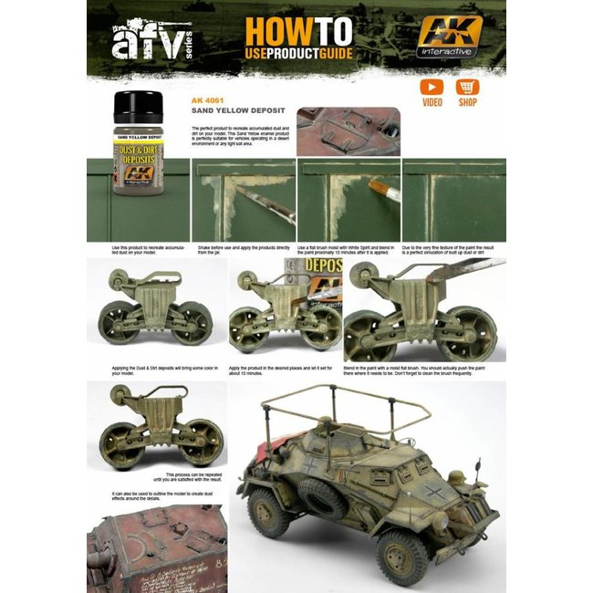 AK interactive Sand Yellow Deposit - Deposit Weathering - 35ml - AK 4061
