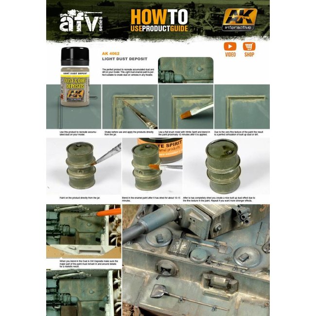 AK interactive Light Dust Deposit - Deposit Weathering - 35ml - AK 4062