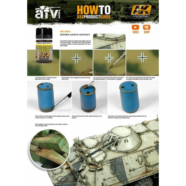 AK interactive Brown Earth Deposit - Deposit Weathering - 35ml - AK 4063