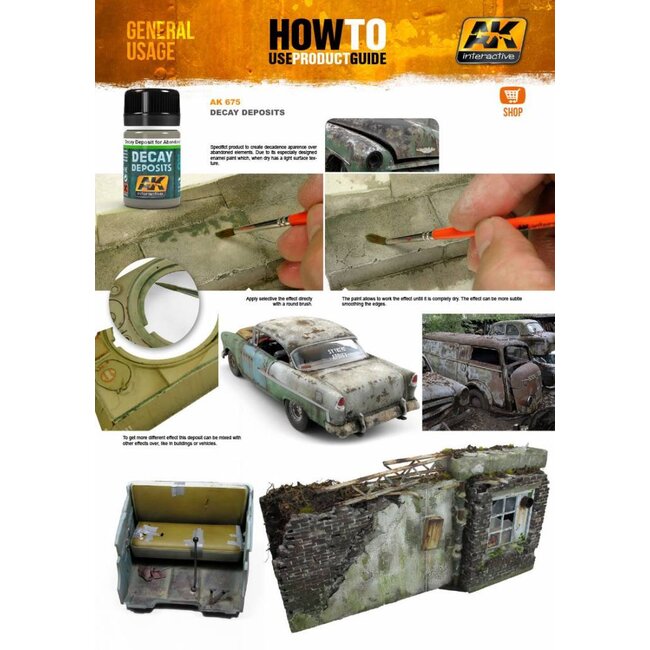 AK interactive Decay Deposit For Abandoned Vehicles - Deposit Weathering - 35ml - AK675