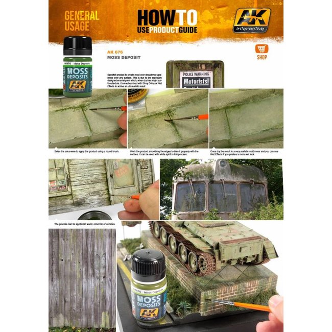 AK interactive Moss Deposit - Deposit Weathering - 35ml - AK676