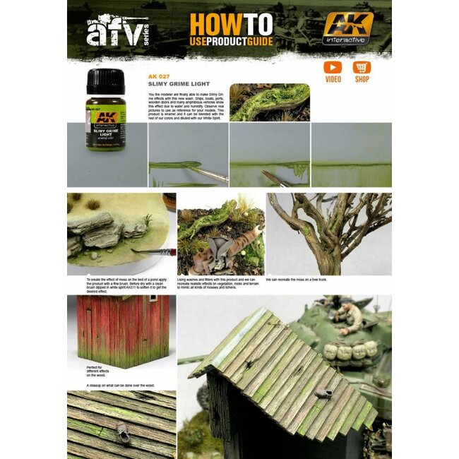 AK interactive Slimy Grime Light - Nature Weathering - 35ml - AK027