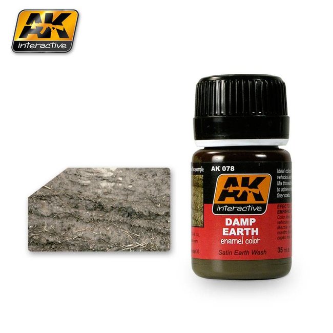 AK interactive Damp Earth Effects - Nature Weathering - 35ml - AK078