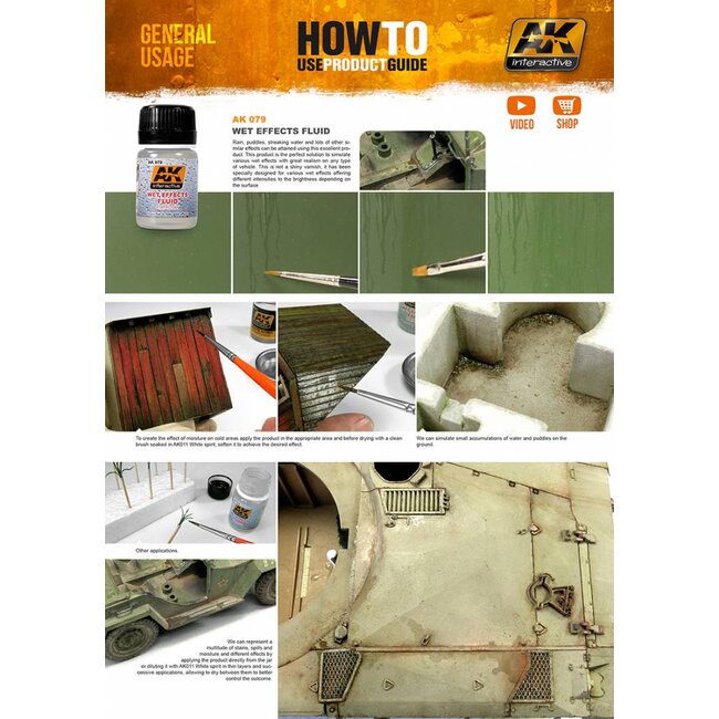 AK interactive Wet Effects Fluid - Nature Weathering - 35ml - AK079