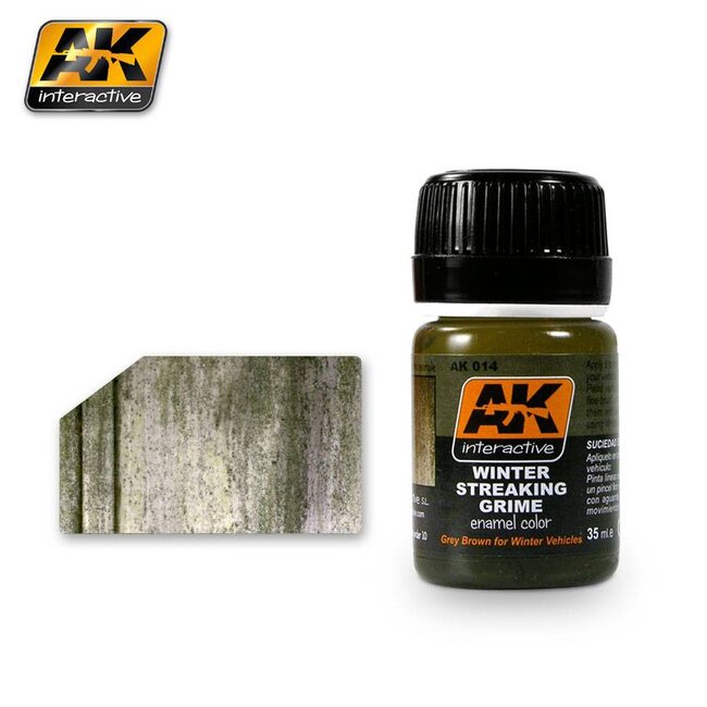 AK interactive Streaking Grime For Winter Vehicles - Streaking Weathering - 35ml - AK014