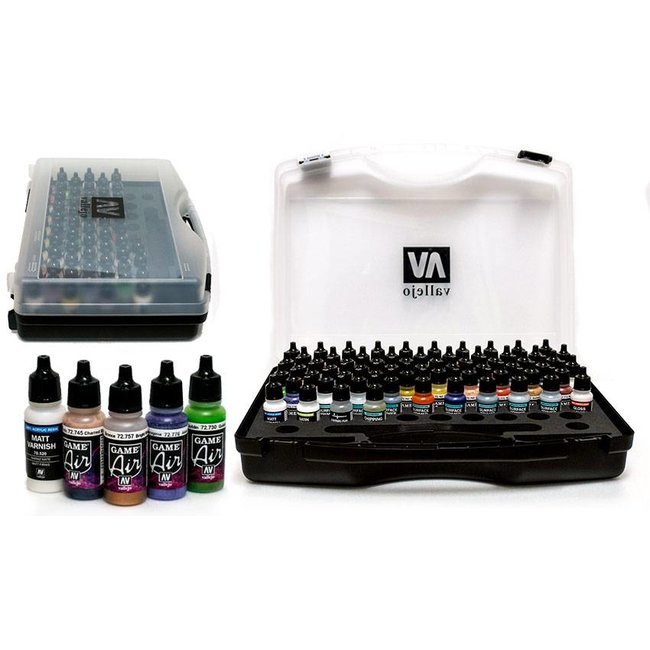 Vallejo Game Air Paint Set Basic Colors 60 kleuren 17ml 72872