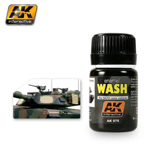 AK interactive Wash For Nato Vehicles - Weathering Wash - 35ml - AK075
