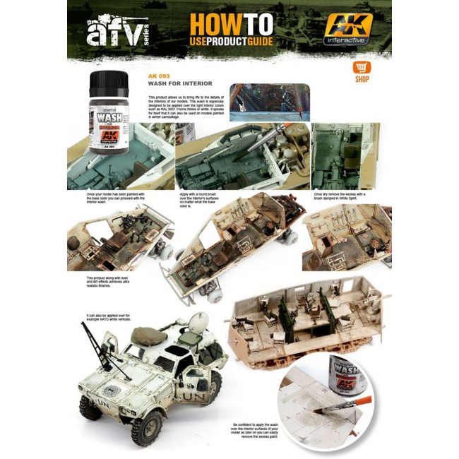 AK interactive Wash For Interiors - Weathering Wash - 35ml - AK093