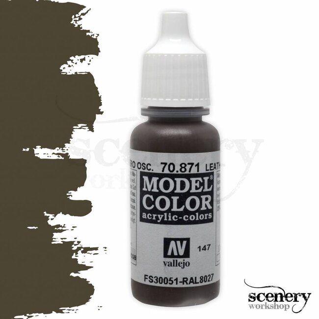 Vallejo Model Color Leather Brown -17ml -70871