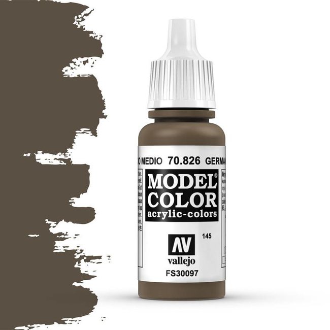 Vallejo Model Color German Camouflage Medium Brown - 17ml - 70826