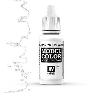 Vallejo Model Color White Glaze -17ml -70853