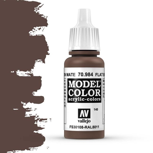 Vallejo Model Color Flat Brown -17ml -70984